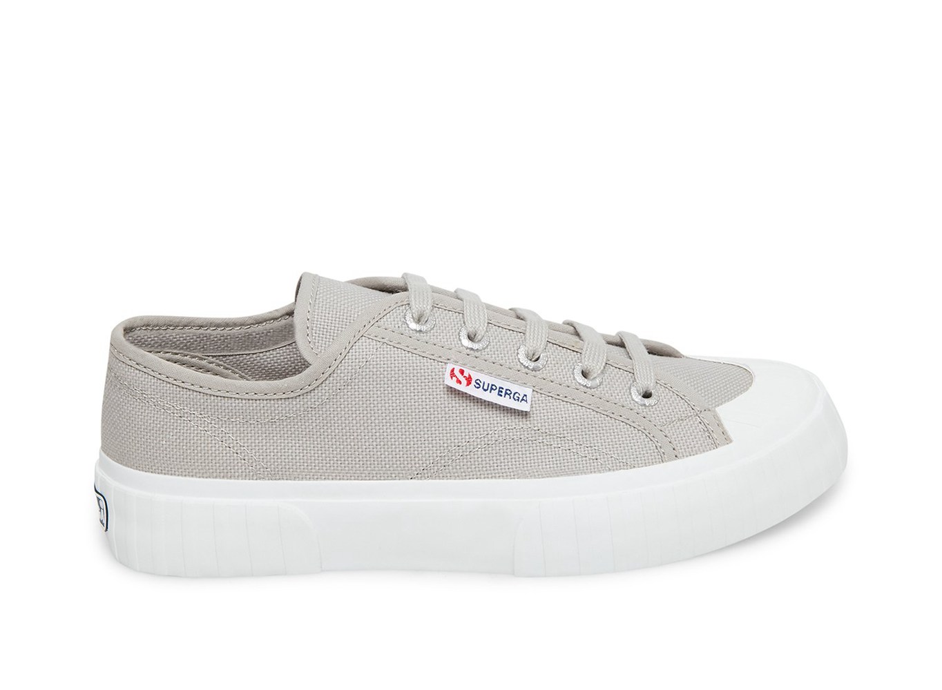 Espadrille Feminino Luz Cinzentas - Superga 2630 Stripe - WDHLX-2843